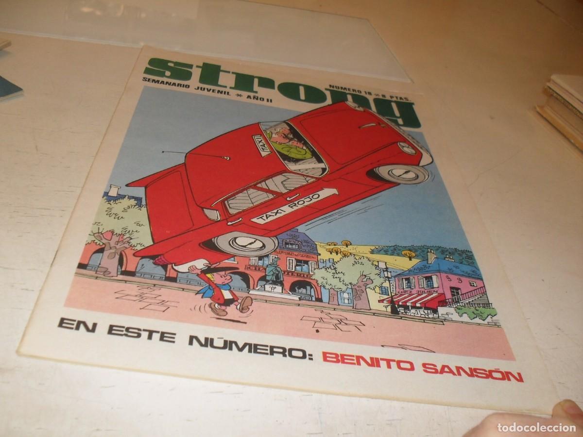 Tebeos: STRONG N&ordm; 18.CON BENITO SANSON EN PORTADA,DE KIOSKO,DE 90,EDITA ARGOS,1969