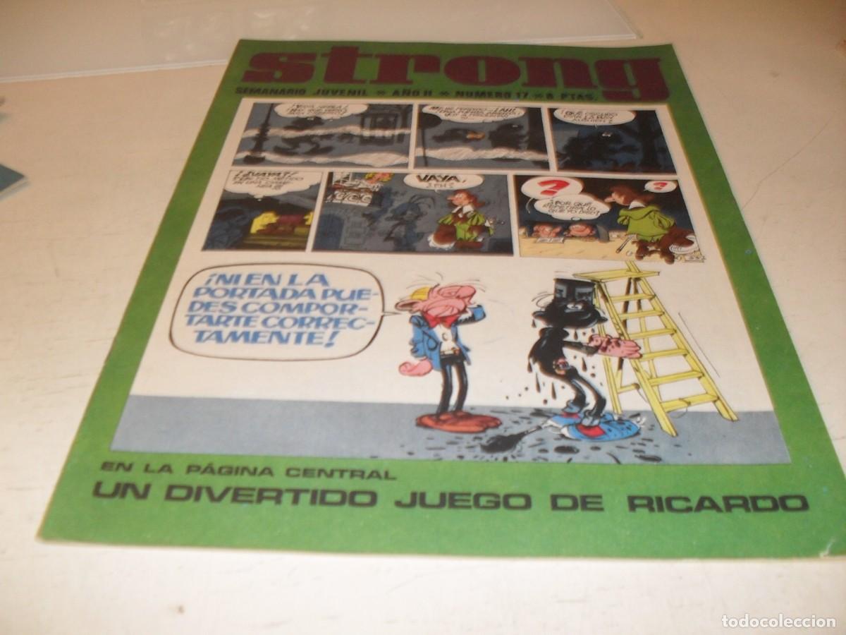 Tebeos: STRONG N&ordm; 17,CON POSTER DEL JUEGO SUBE Y BAJA,DE KIOSKO,DE 90,EDITA ARGOS,1969
