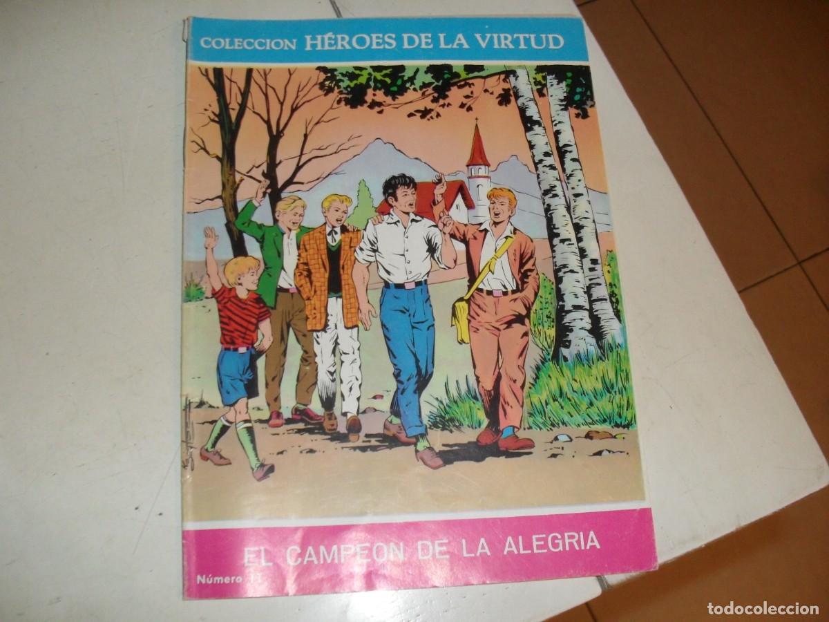 Tebeos: HEROES DE LA VIRTUD N&ordm; 11,DE 24,EL CAMPEON DE LA ALEGRIA,EDICIONES DON BOSCO,1976