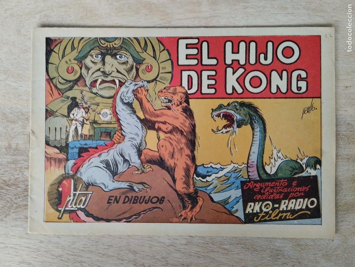 Tebeos: PELICULAS FAMOSAS. EL HIJO DE KONG. ED. CISNE. TEBEO