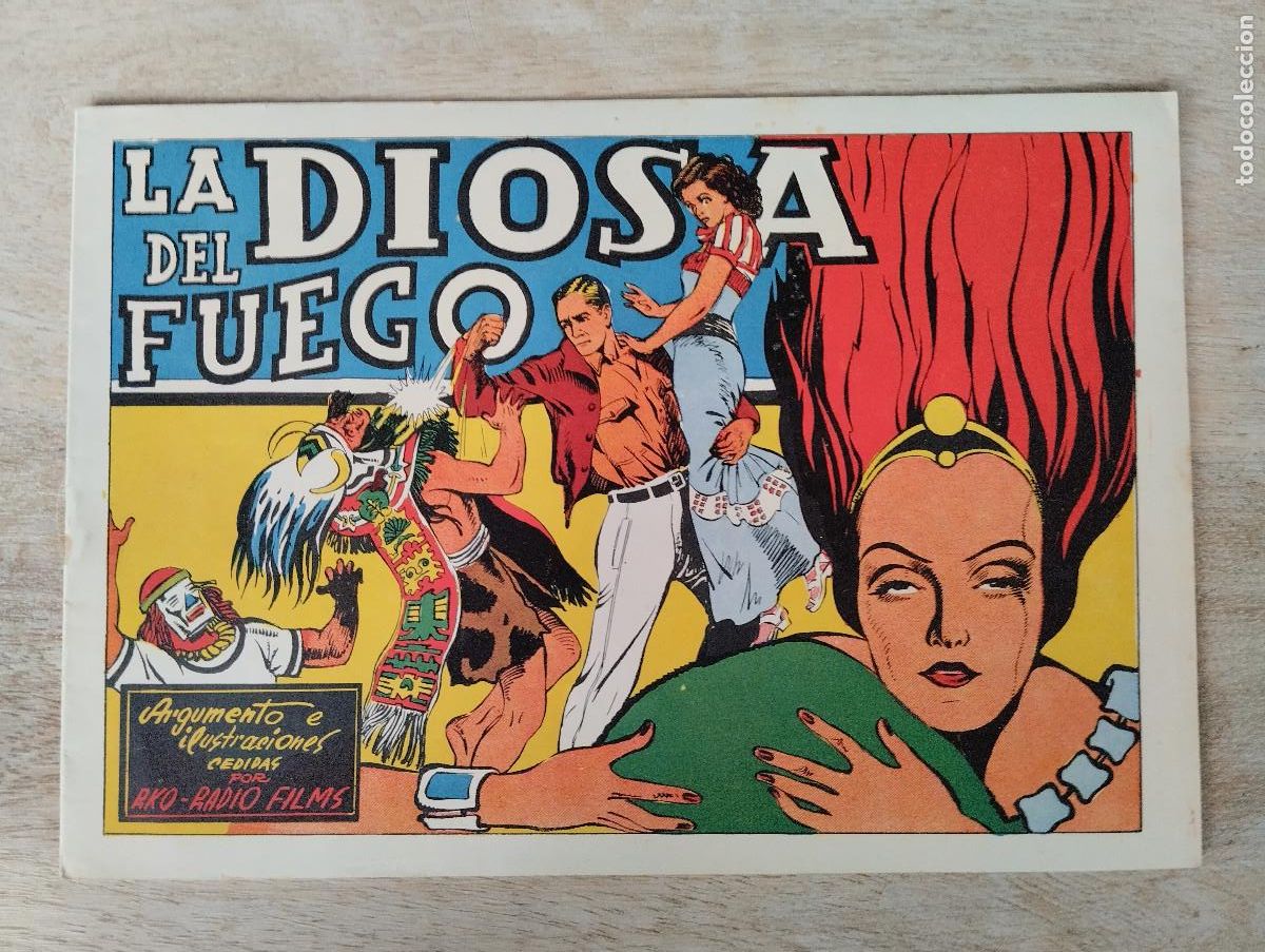 Tebeos: PELICULAS FAMOSAS. LA DIOSA DEL FUEGO. ED. CISNE. TEBEO