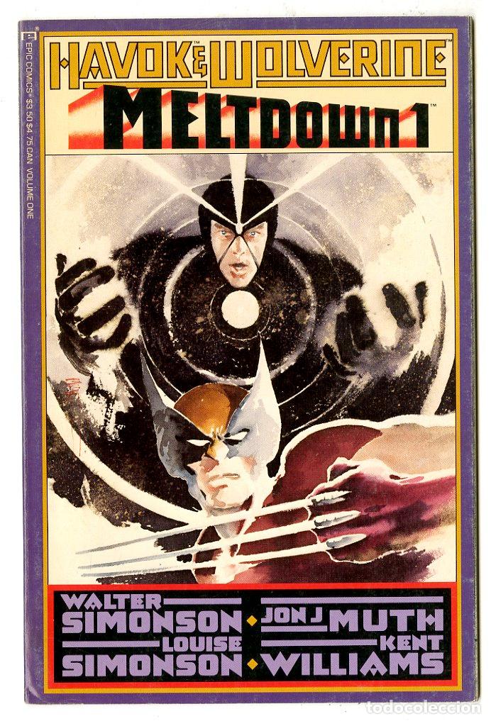 Livros de Banda Desenhada: Havok & Wolverine Meltdown n.1 (Epic Comics, 1988) - Walter Simonson / Louise Simonson / Jon J Muth