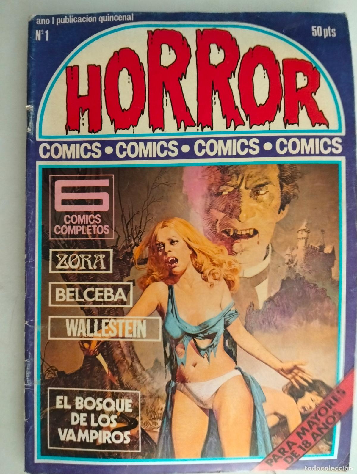 Tebeos: HORROR N&ordm; 1, COMICS PARA ADULTOS, EDICIONES ACTUALES A&Ntilde;O 1977