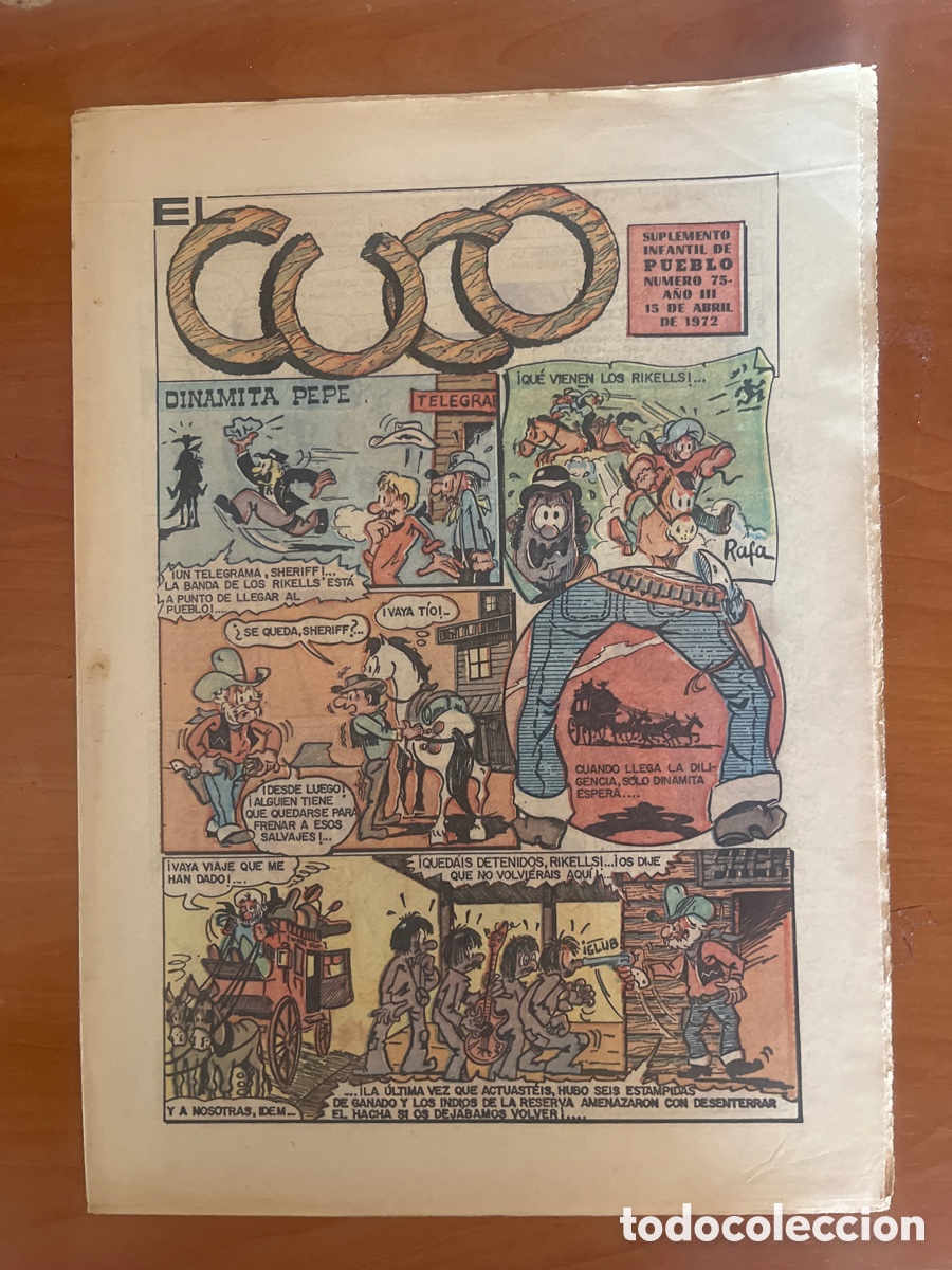 Tebeos: REVISTA EL CUCO, N&Uacute;MERO 75, (SUPLEMENTO INFANTIL DE PUEBLO)