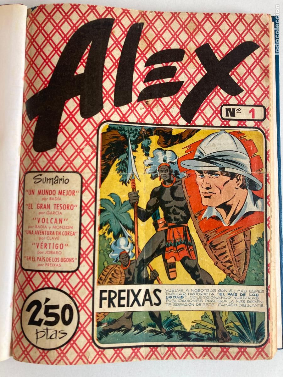 Tebeos: ALEX, SIMBOLO 1955, ORIGINAL - COLECCION COMPLETA, ENCUADERNADOS