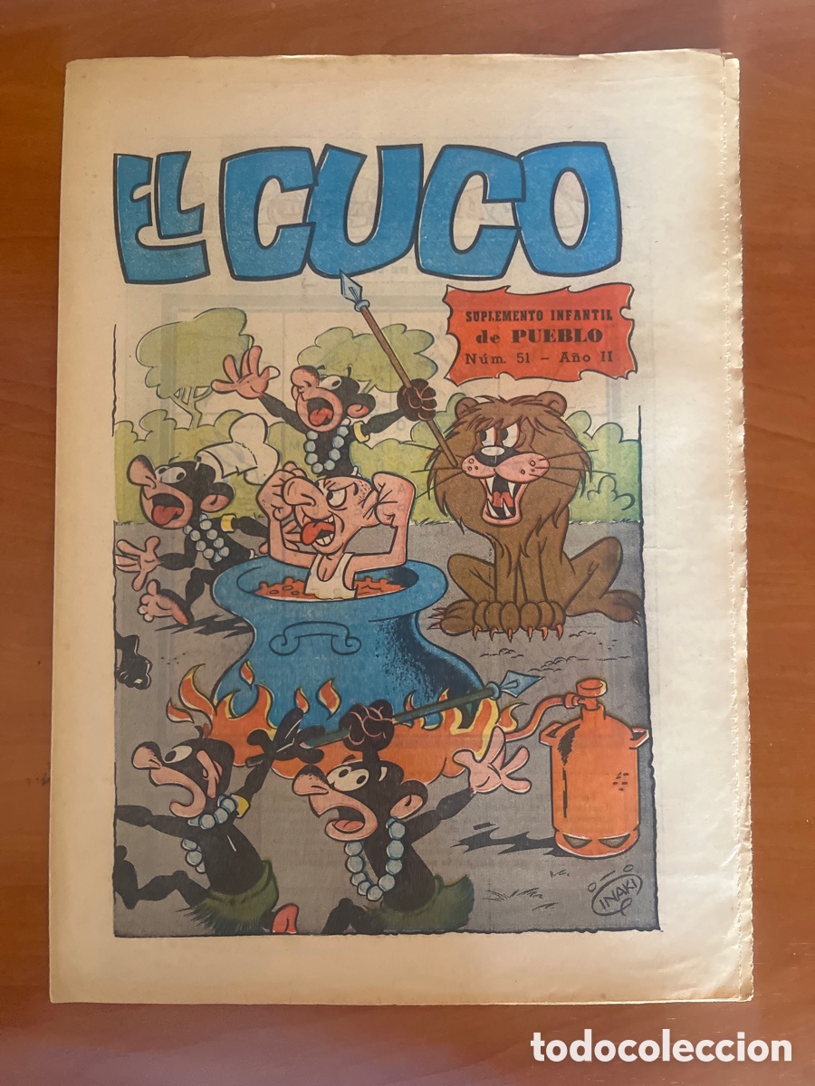 Tebeos: REVISTA EL CUCO, N&Uacute;MERO 51, (SUPLEMENTO INFANTIL DE PUEBLO)