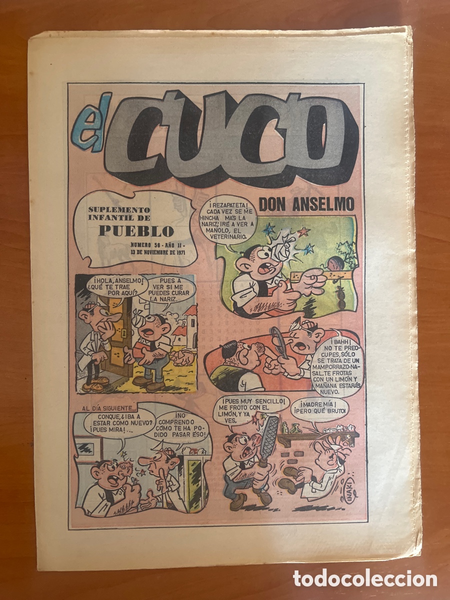 Tebeos: REVISTA EL CUCO, N&Uacute;MERO 56, (SUPLEMENTO INFANTIL DE PUEBLO)