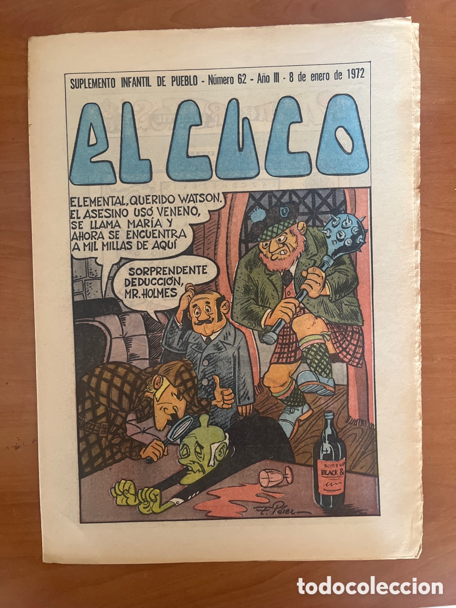 Tebeos: REVISTA EL CUCO, N&Uacute;MERO 62, (SUPLEMENTO INFANTIL DE PUEBLO)