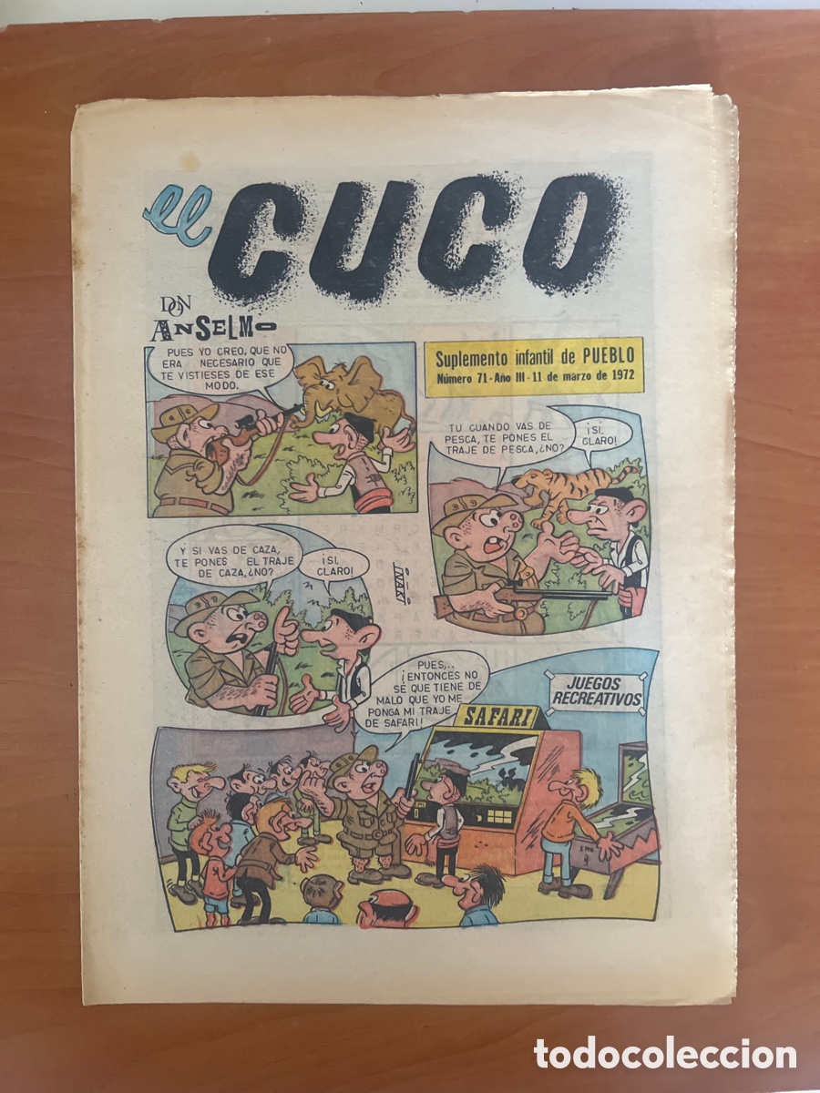 Tebeos: REVISTA EL CUCO, N&Uacute;MERO 71, (SUPLEMENTO INFANTIL DE PUEBLO)