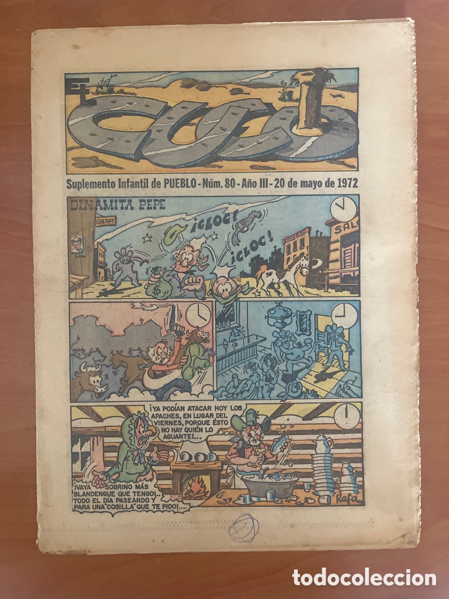 Tebeos: REVISTA EL CUCO, N&Uacute;MERO 80, (SUPLEMENTO INFANTIL DE PUEBLO)