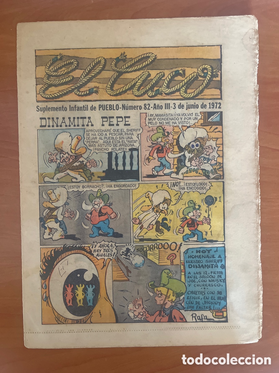 Tebeos: REVISTA EL CUCO, N&Uacute;MERO 82, (SUPLEMENTO INFANTIL DE PUEBLO)