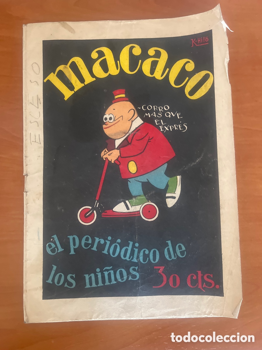 Tebeos: MACACO EL PERI&Oacute;DICO DE LOS NI&Ntilde;OS, N&Uacute;MERO 16, (RIVADENEIRA)