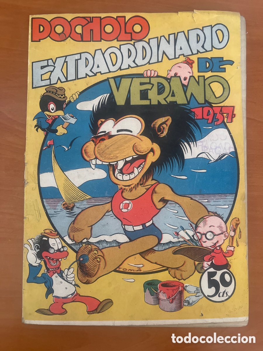 Tebeos: POCHOLO EXTRAORDINARIO DE VERANO 1937, (PUBLICACIONES POCHOLO), ESCASO!!