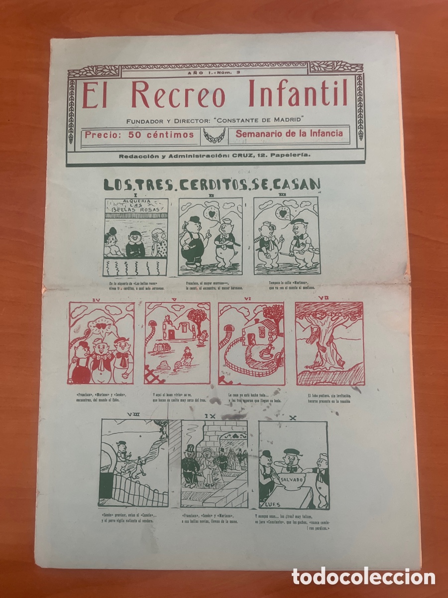 Tebeos: EL RECREO INFANTIL, N&Uacute;MERO 3, (CONSTANTE DE MADRID)