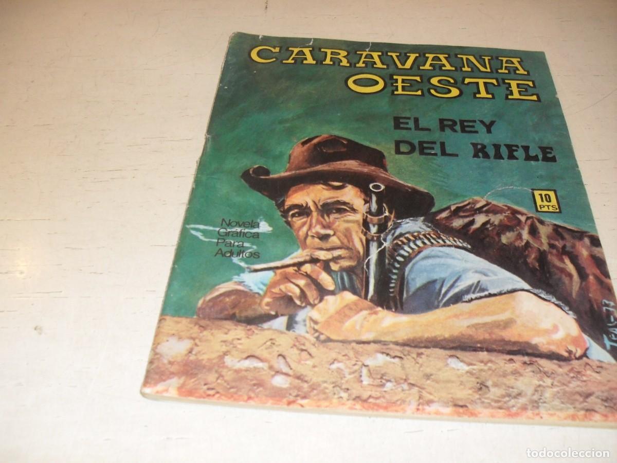 Tebeos: CARAVANA OESTE N&ordm; 52,EL REY DEL RIFLE,DE 276.EDITA VILMAR,1971