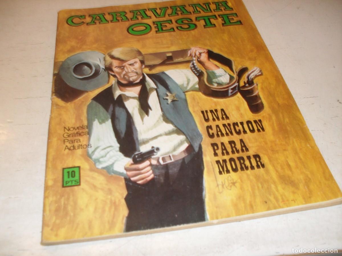 Tebeos: CARAVANA OESTE N&ordm; 33,UNA CANCION PARA MORIR,IRIBAR EN CONTRAPORTADA,VILMAR,1971
