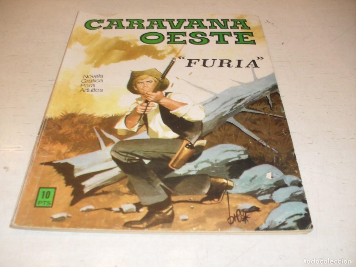 Tebeos: CARAVANA OESTE N&ordm; 13,DE 276,FURIA,ANTON EN CONTRAPORTADA,VILMAR,1971