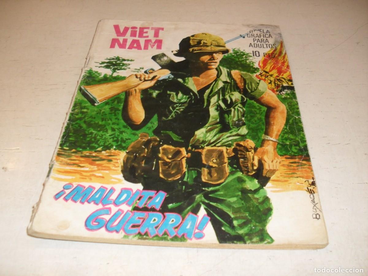 Tebeos: VIETNAM,N&ordm; 6 Y ULTIMO,MALDITA GUERRA,DIBUJA BELLALTA.EDICIONES BARCADA,1968