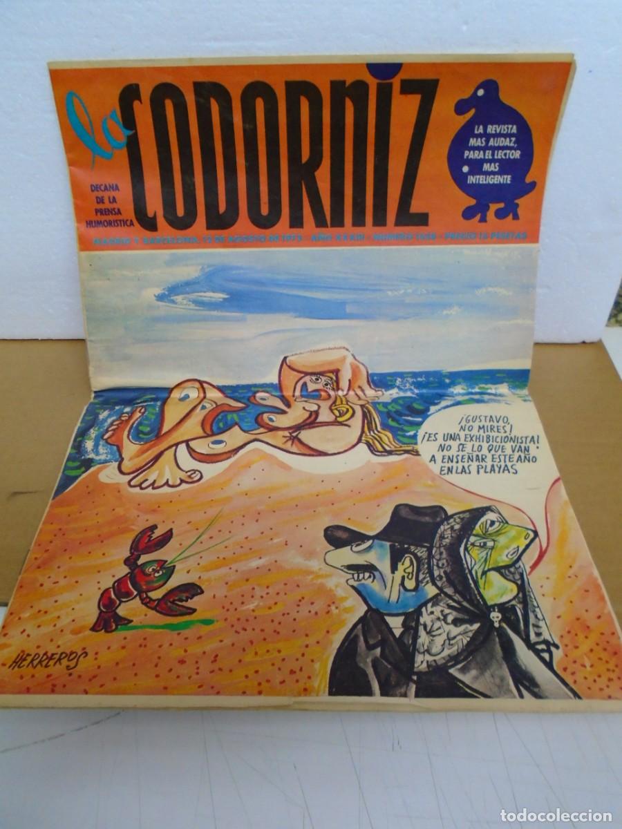 Tebeos: LA CODORNIZ/ 12 DE AGOSTO DE 1973,NUMERO 1638.
