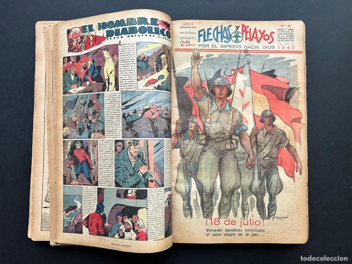 Tebeos: Flechas y Pelayos &ndash; Tomo completo revistas 1940 &ndash; JONS &ndash; Falange &ndash; Franco &ndash; Posguerra