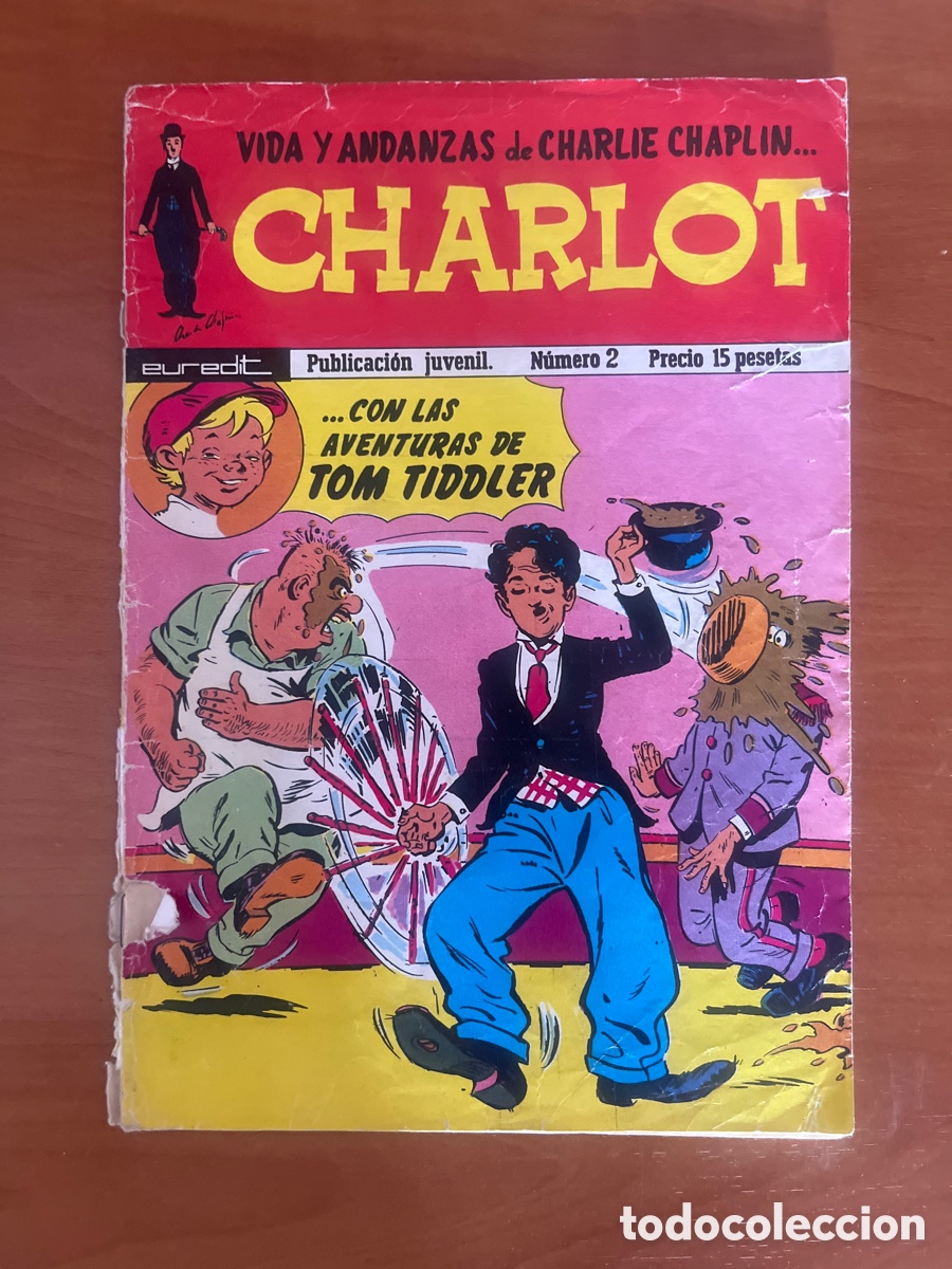 Tebeos: VIDAS Y ANDANZAS DE CHARLIE CHAPLIN CHARLOT, N&Uacute;MERO 2, (EUREDIT)