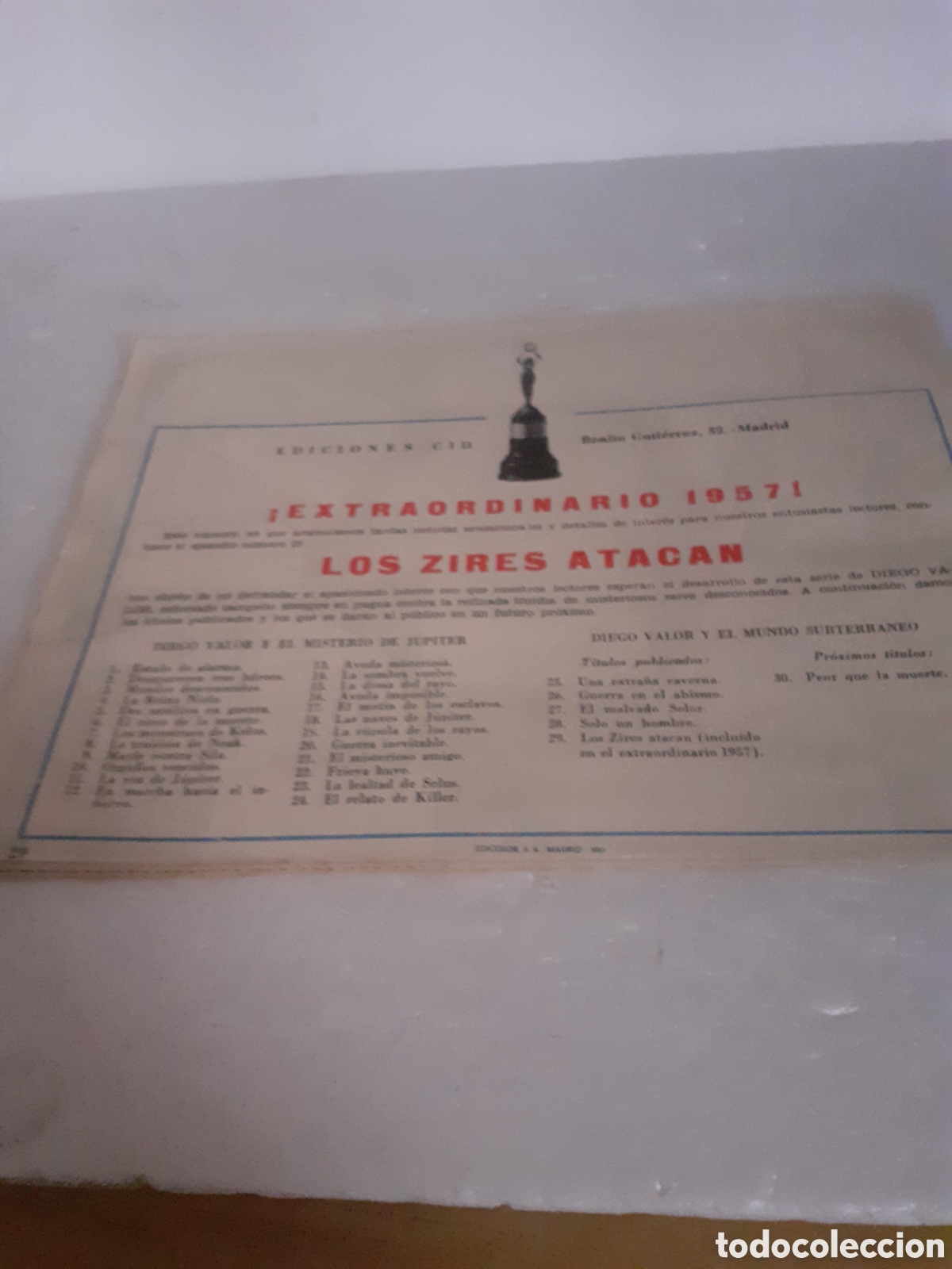 Tebeos: DIEGO VALOR EXTRAORDINARIO DE 1957 EDIC CID - Foto 2
