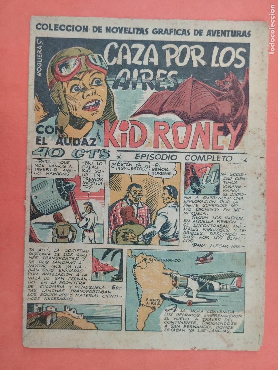 Tebeos: TEBEO COMICS - KID RONEY - CAZA POR LOS AIRES. ESTELLER Y SANGES