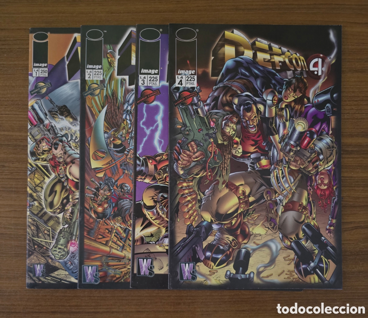 Tebeos: DEFCON 4,COMPLETA 4 EJEMPLARES,(WORLD COMICS-IMAGE)