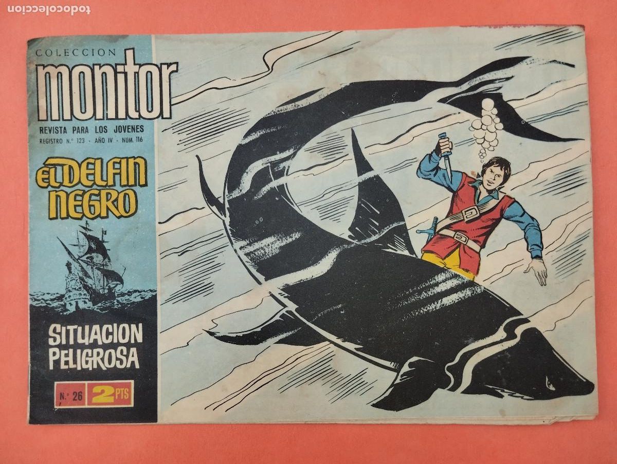 Tebeos: EL DELFIN NEGRO N&ordm; 26 EDITORIAL MONITOR