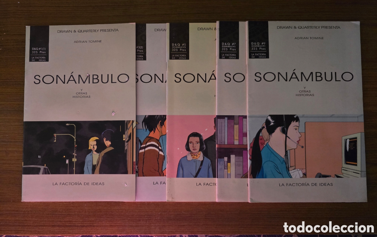 Tebeos: SONAMBULO Y OTRAS HISTORIAS,NUMEROS 1,3,5,7 Y 9,(DARWN & QUARTERLY)