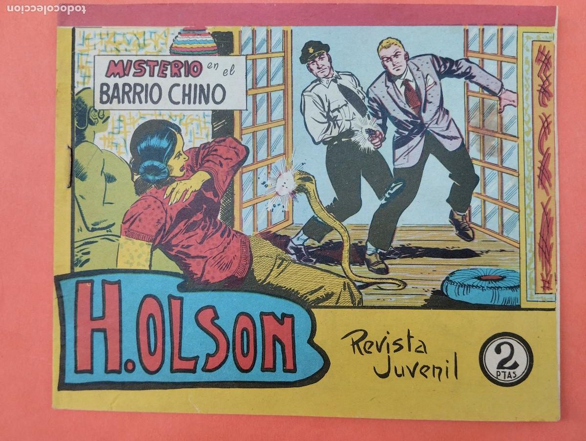 Tebeos: TEBEO H. OLSON MISTERIO EN EL BARRRIO CHINO REVISTA JUVENIL