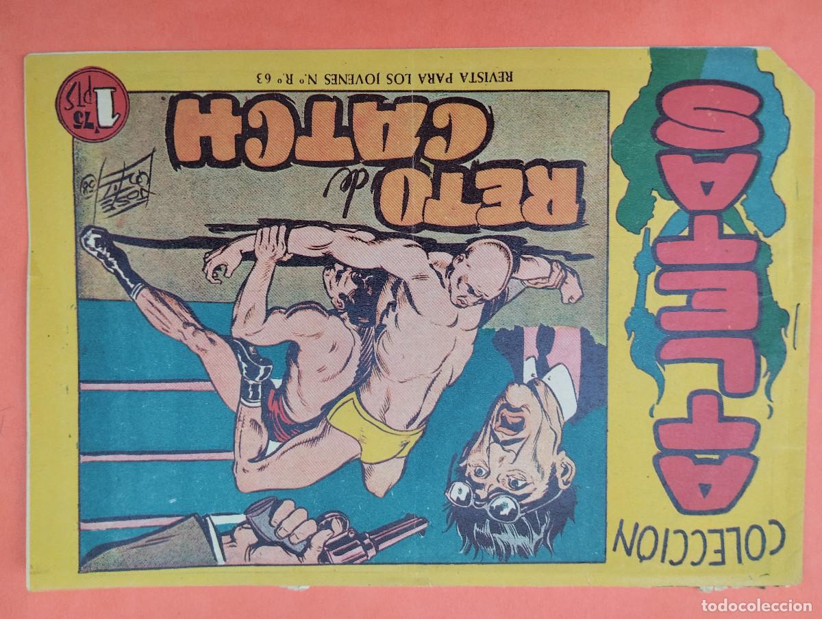 Tebeos: TEBEO COLECCION ATLETAS N&ordm; 4, RETO DE CATCH, EDITORIAL MAGA 1958