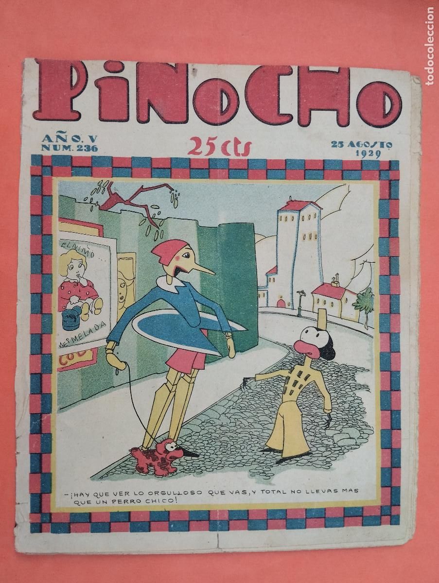 Tebeos: A&Ntilde;O 1929. SEMANARIO INFANTIL PINOCHO N.&ordm; 236. EDITORIAL SATURNINO CALLEJA.