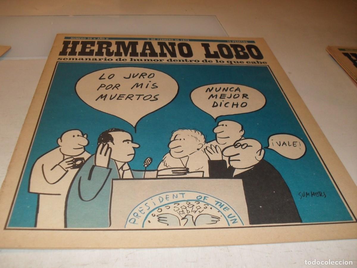 Tebeos: HERMANO LOBO N&ordm; 39,DE 213,HUMOR SATIRICO.PLEYADES EDITORES,1972