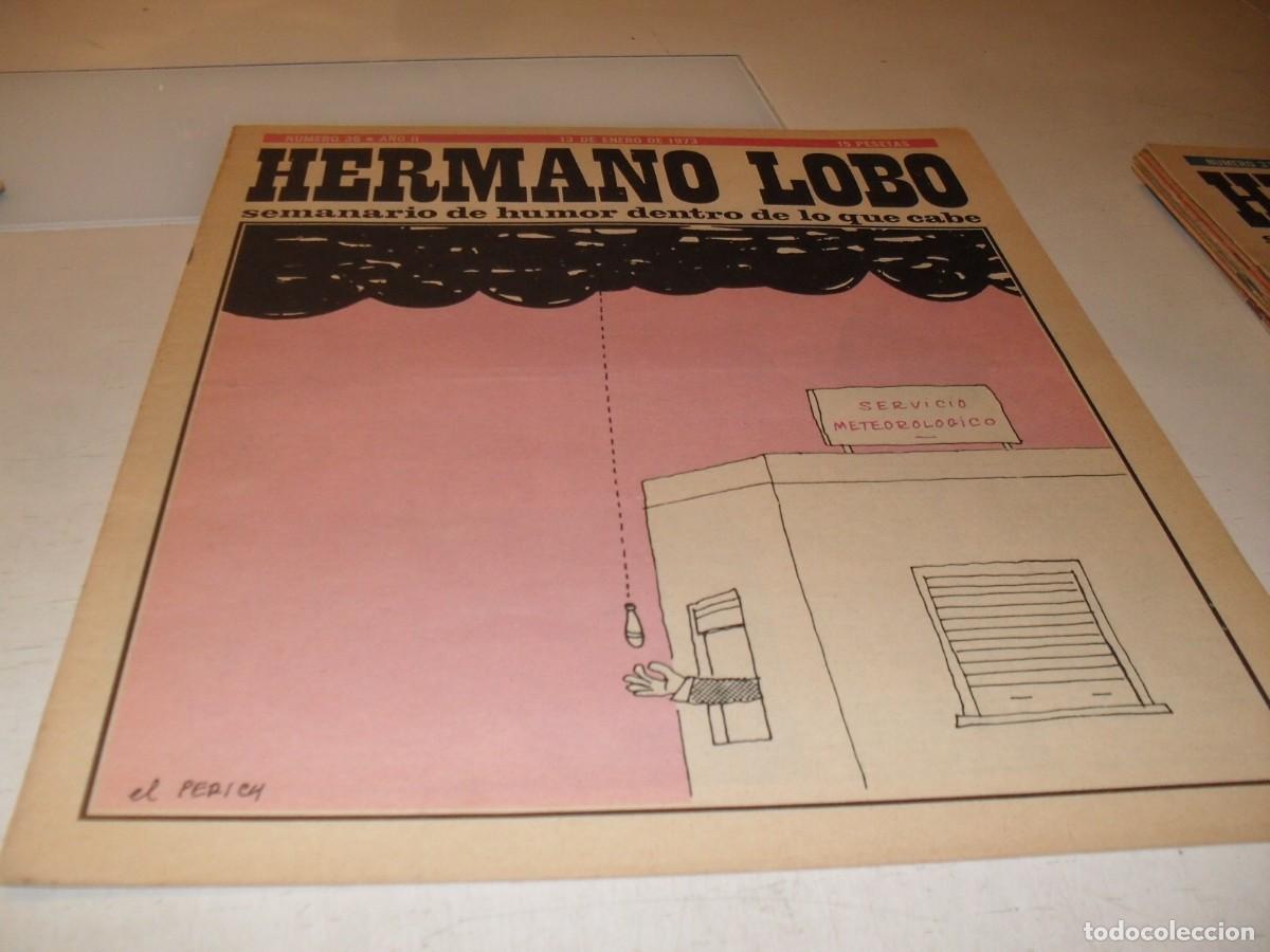 Tebeos: HERMANO LOBO N&ordm; 36,DE 213,HUMOR SATIRICO.PLEYADES EDITORES,1972