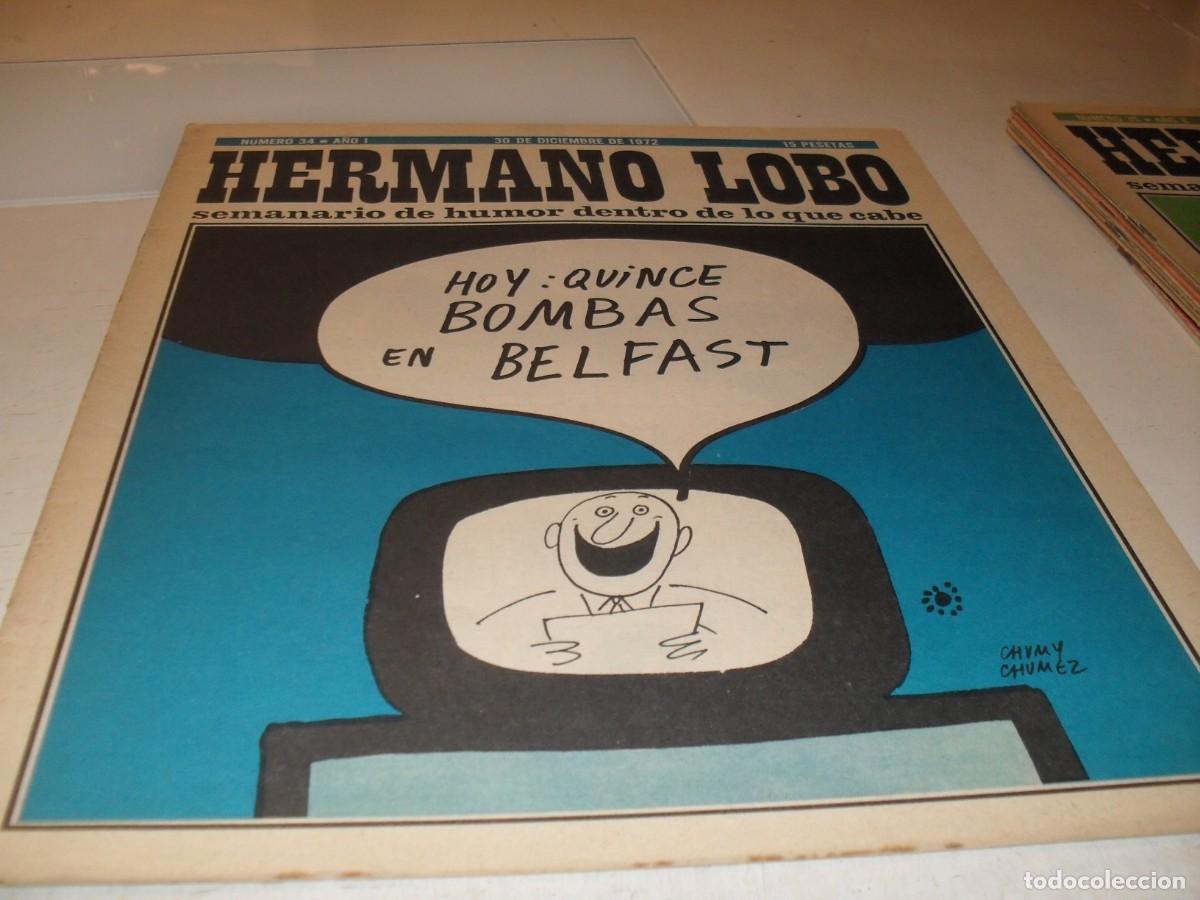 Tebeos: HERMANO LOBO N&ordm; 34,DE 213,HUMOR SATIRICO.PLEYADES EDITORES,1972