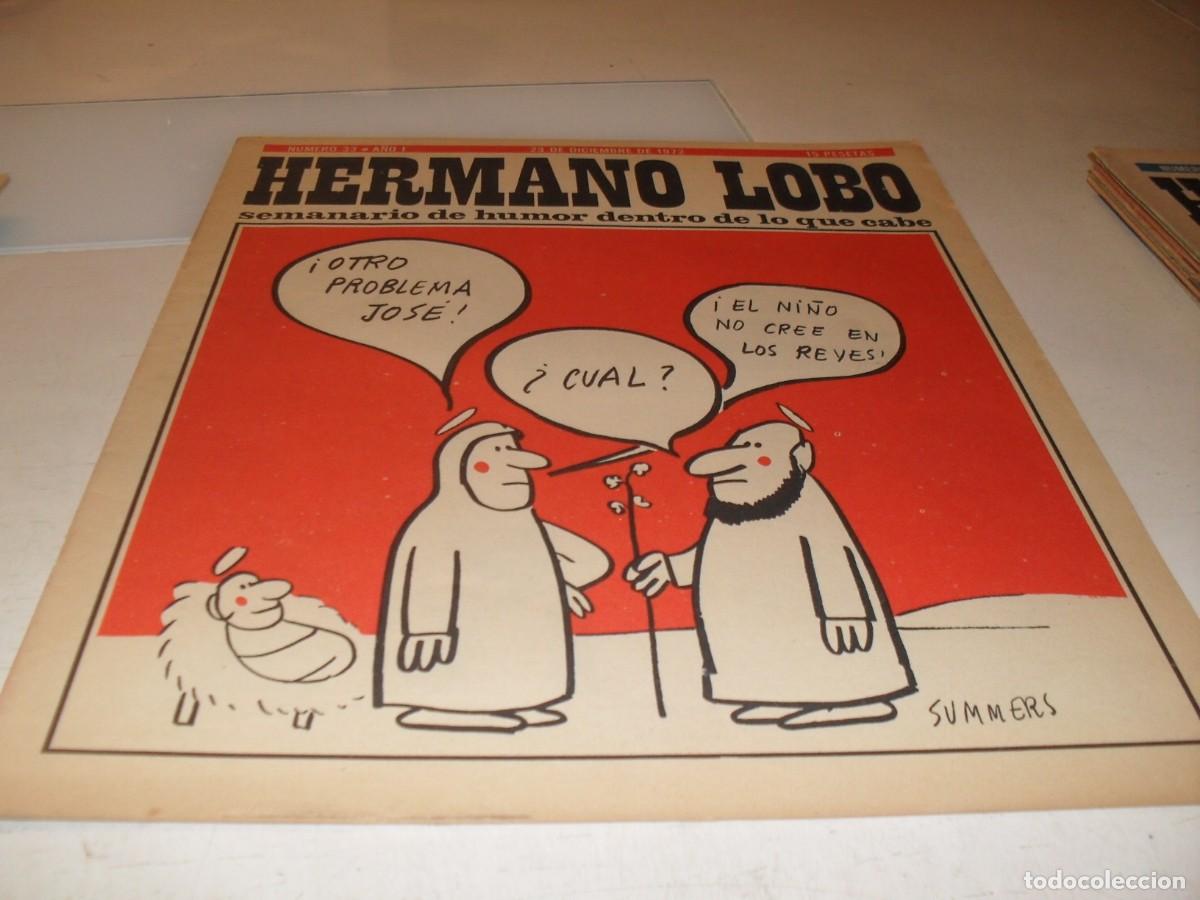 Tebeos: HERMANO LOBO N&ordm; 33,DE 213,HUMOR SATIRICO.PLEYADES EDITORES,1972