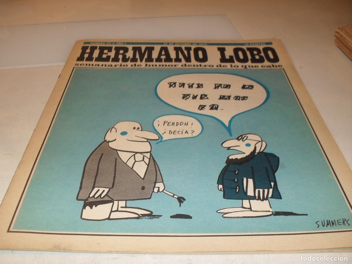 Tebeos: HERMANO LOBO N&ordm; 24,DE 213,HUMOR SATIRICO.PLEYADES EDITORES,1972