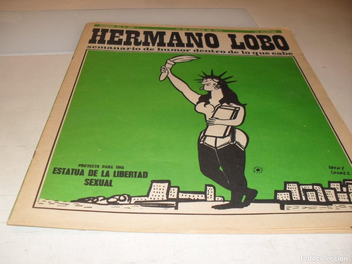 Tebeos: HERMANO LOBO N&ordm; 23,DE 213,HUMOR SATIRICO.PLEYADES EDITORES,1972