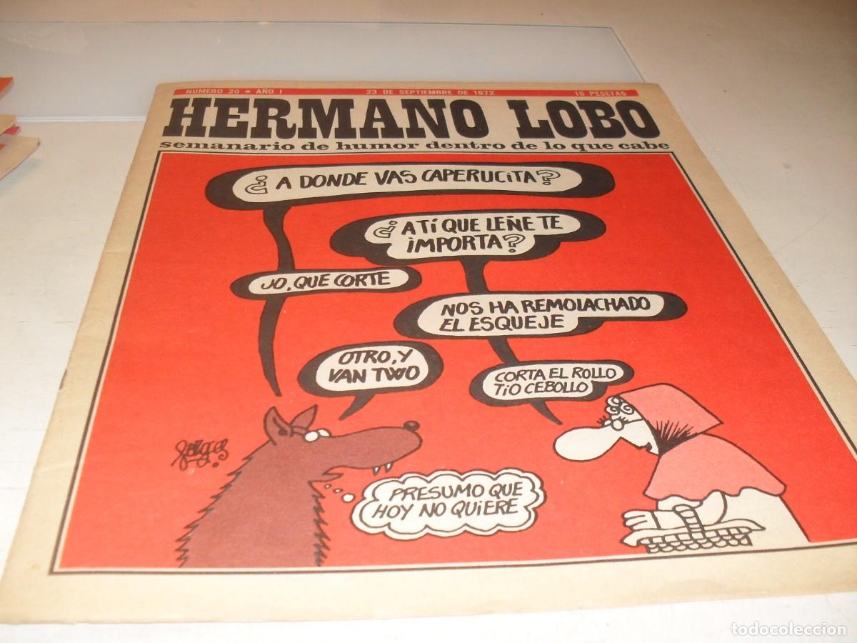 Tebeos: HERMANO LOBO N&ordm; 20,DE 213,HUMOR SATIRICO.PLEYADES EDITORES,1972