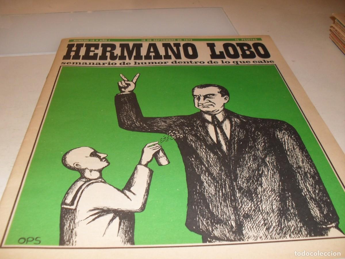 Tebeos: HERMANO LOBO N&ordm; 19,DE 213,HUMOR SATIRICO.PLEYADES EDITORES,1972