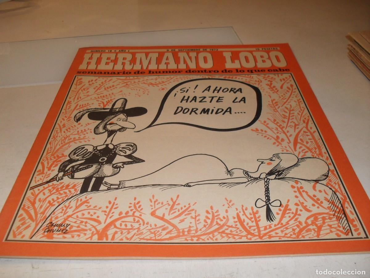 Tebeos: HERMANO LOBO N&ordm; 18,DE 213,HUMOR SATIRICO.PLEYADES EDITORES,1972