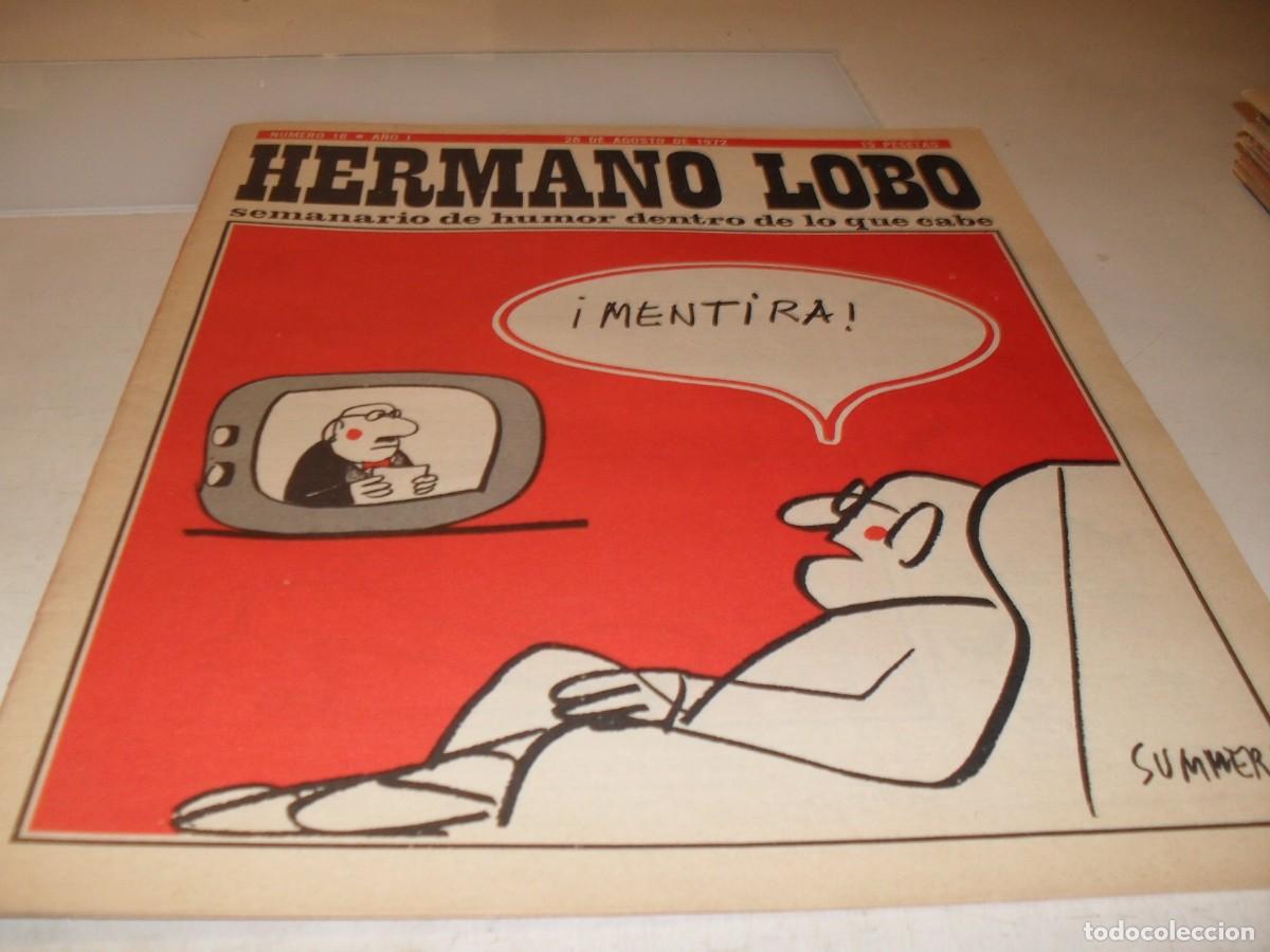 Tebeos: HERMANO LOBO N&ordm; 16,DE 213,HUMOR SATIRICO.PLEYADES EDITORES,1972