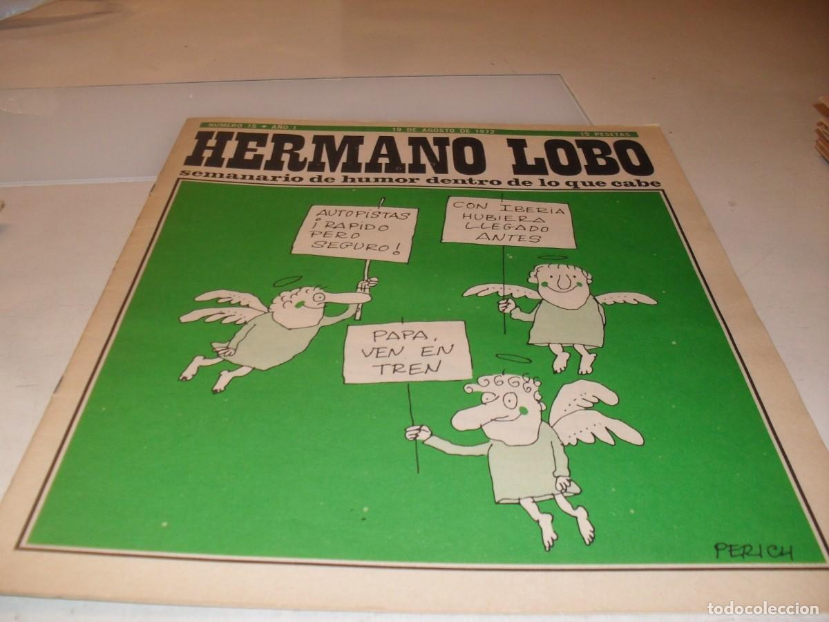 Tebeos: HERMANO LOBO N&ordm; 15,DE 213,HUMOR SATIRICO.PLEYADES EDITORES,1972