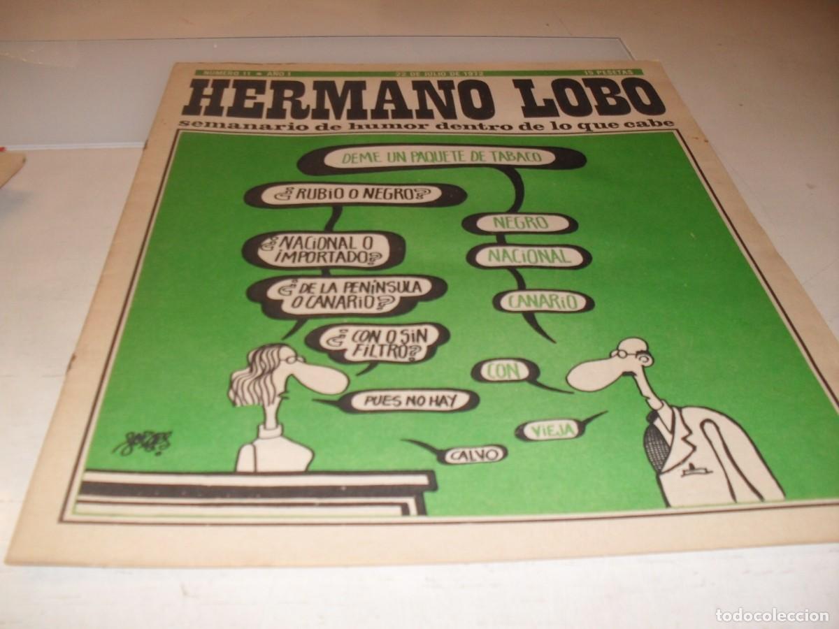 Tebeos: HERMANO LOBO N&ordm; 11,DE 213,HUMOR SATIRICO.PLEYADES EDITORES,1972
