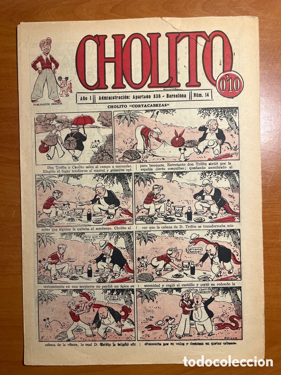 Tebeos: CHOLITO N&Uacute;MERO 14, (IMPRENTA GARROFE), ESCASO!!
