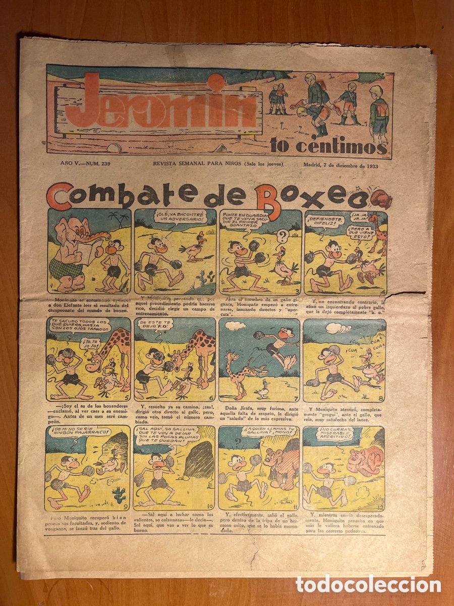 Tebeos: JEROMIN N&Uacute;MERO 239, A&Ntilde;O V, (CAT&Oacute;LICA MADRID)