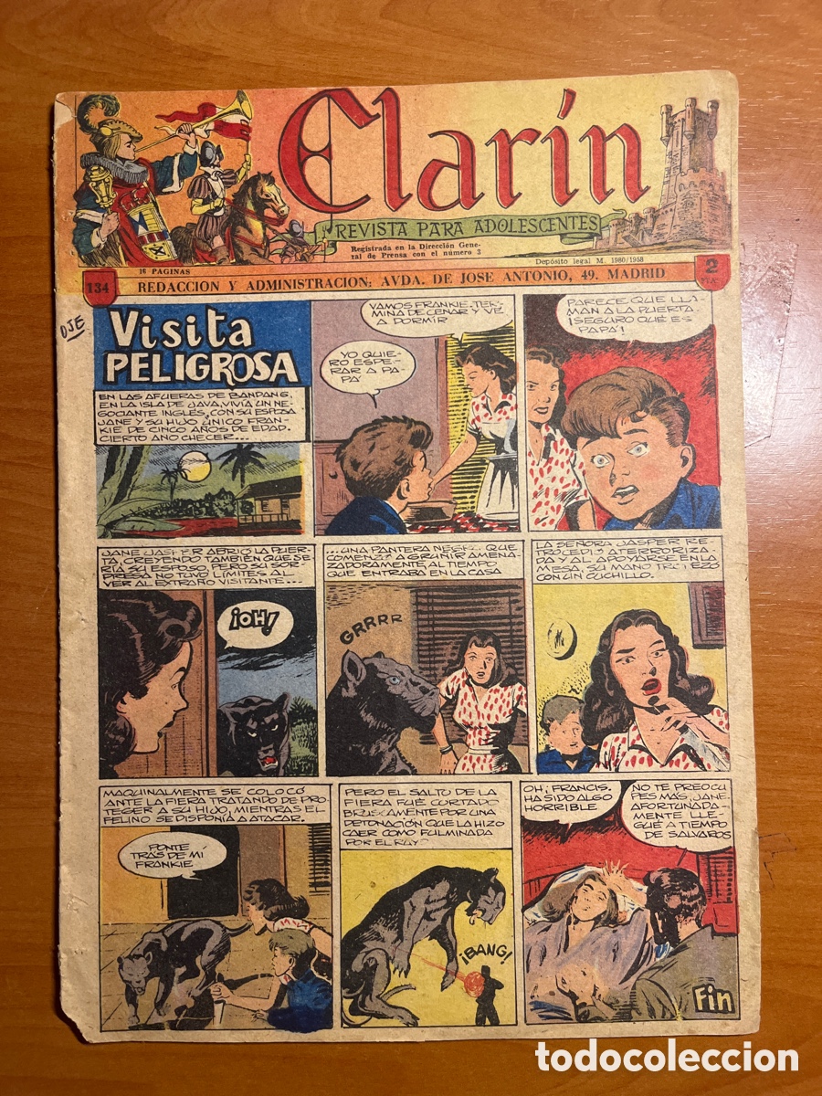 Tebeos: CLAR&Iacute;N REVISTA PARA ADOLESCENTES, N&Uacute;MERO 134, (ADMINISTRACI&Oacute;N JOS&Eacute; ANTONIO)