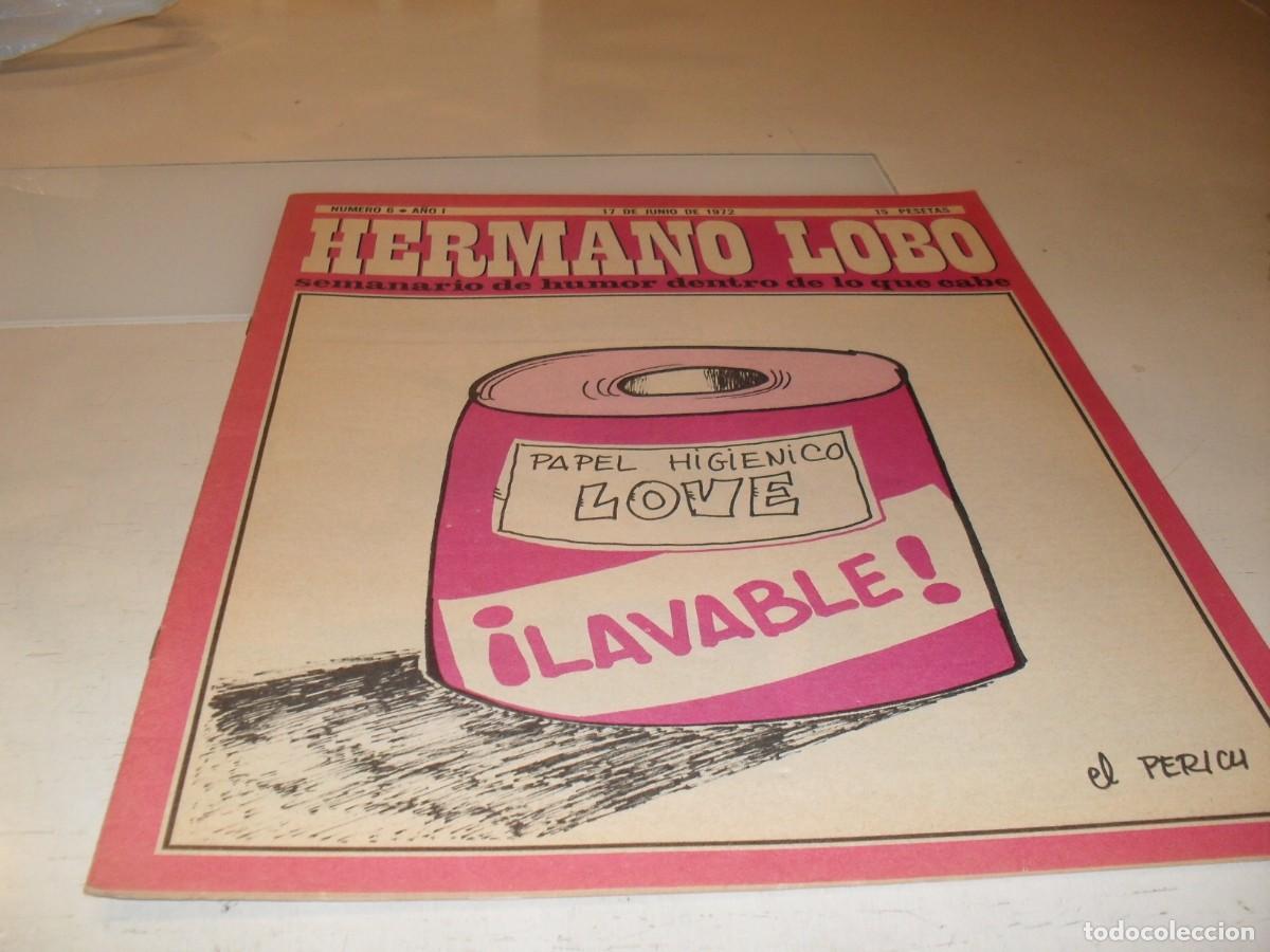 Tebeos: HERMANO LOBO N&ordm; 6,DE 213,HUMOR SATIRICO.PLEYADES EDITORES,1972