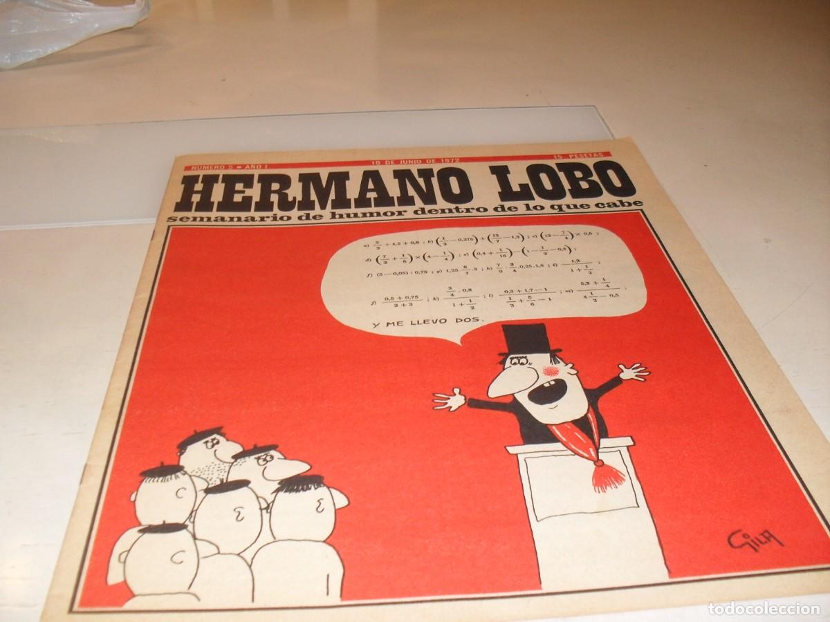 Tebeos: HERMANO LOBO N&ordm; 5,DE 213,HUMOR SATIRICO.PLEYADES EDITORES,1972